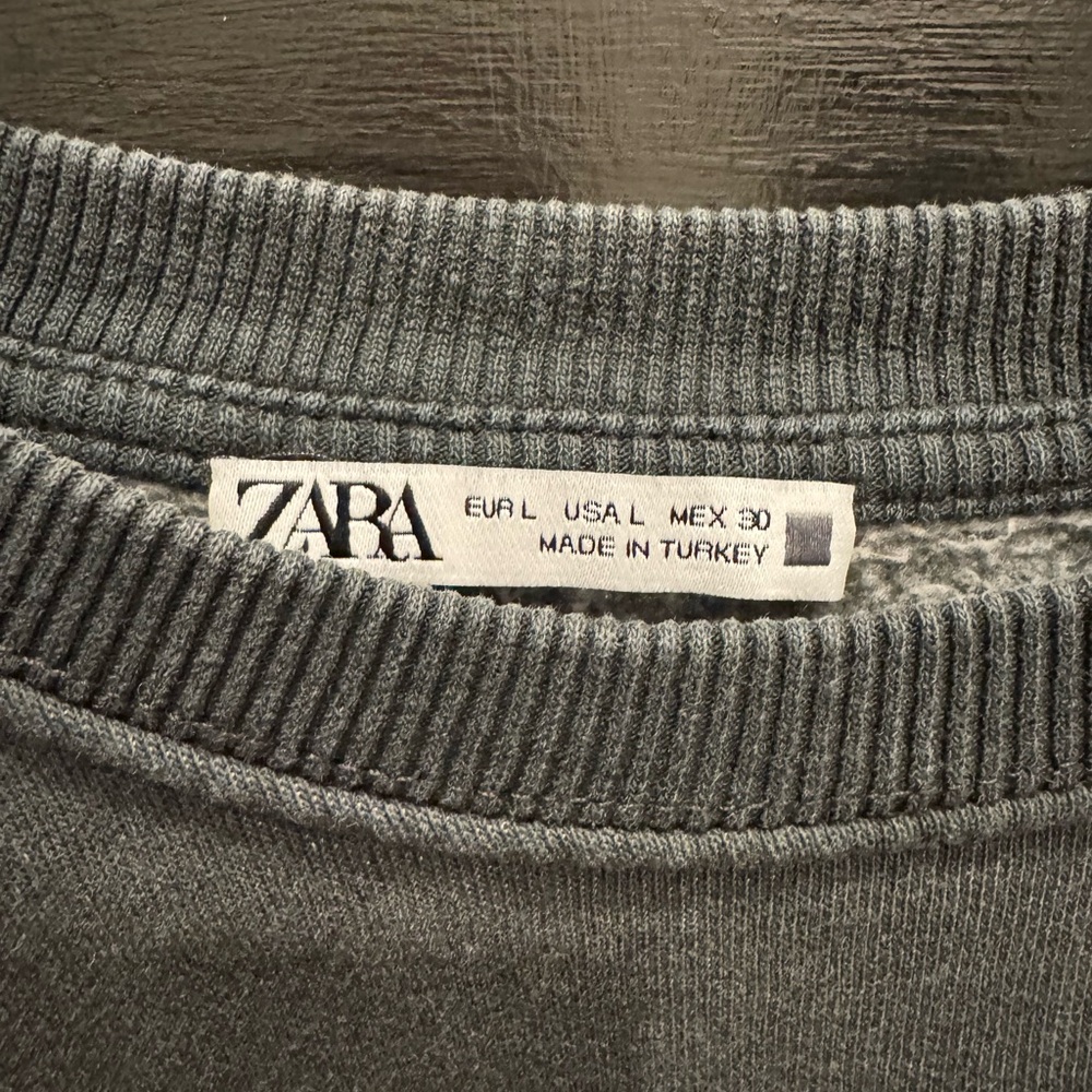 Zara Oversized Rhinestone Sweatshirt - Picture 2 of 4